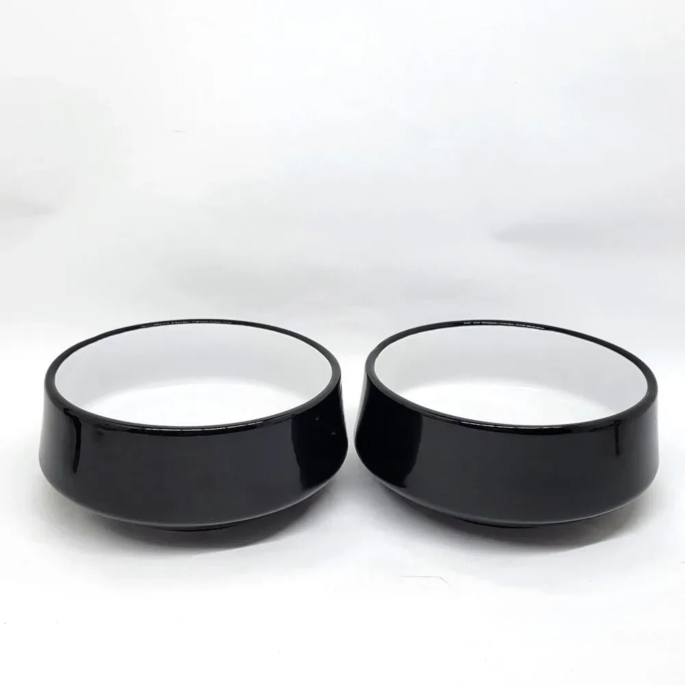 DANSK Kobenstyle Black  Soup Cereal All Purpose Bowls 5 1/2